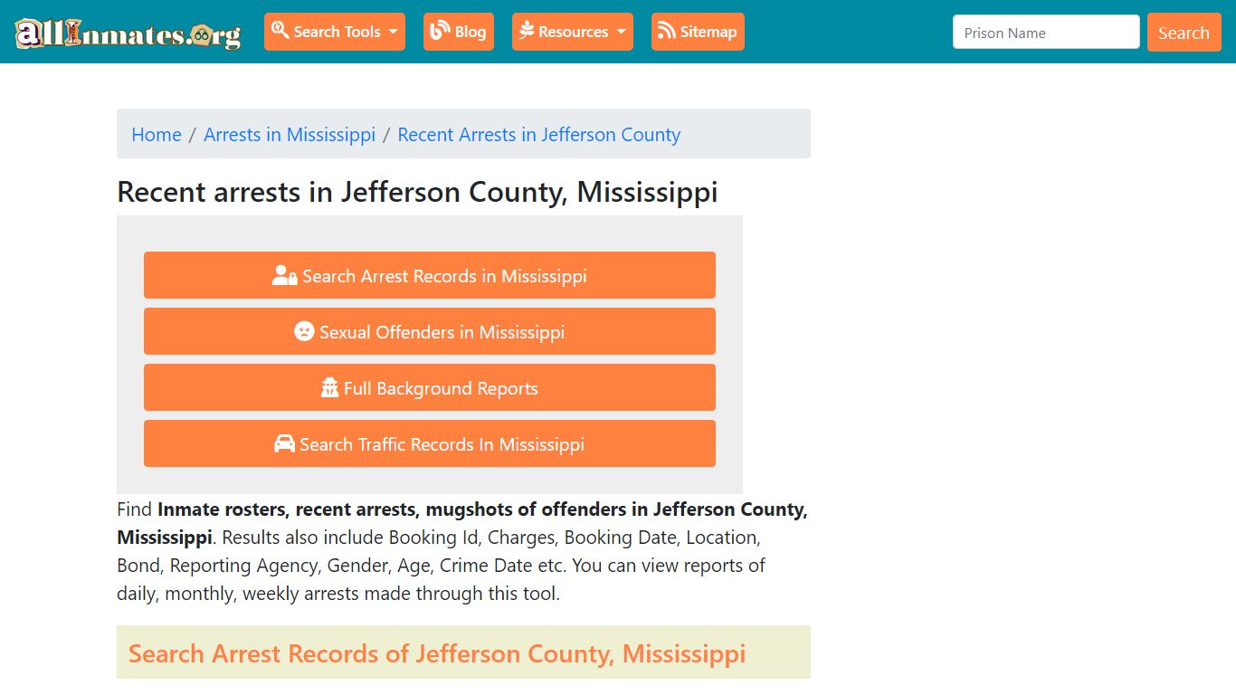 Recent arrests in Jefferson County, Mississippi | Mugshots, Rosters ...